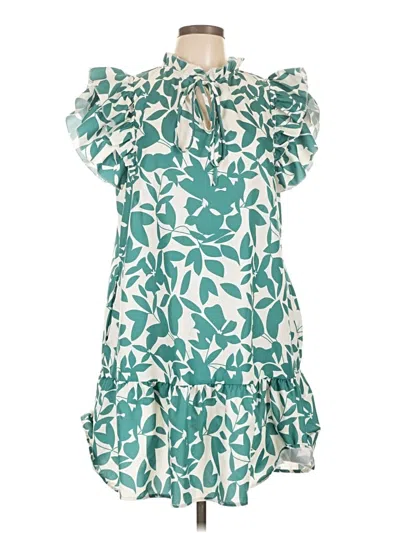 Pre-owned Shein Casual Dress In Green