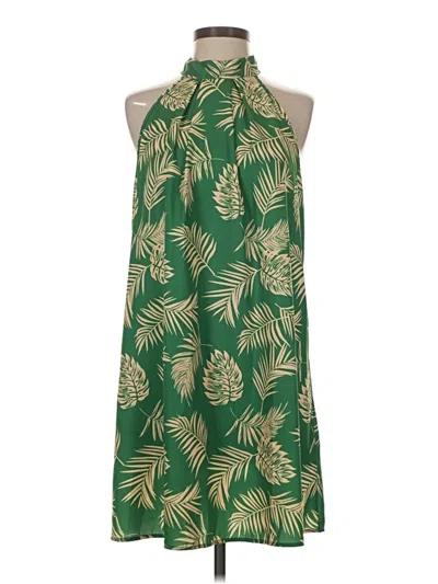 Pre-owned Shein Casual Dress In Green