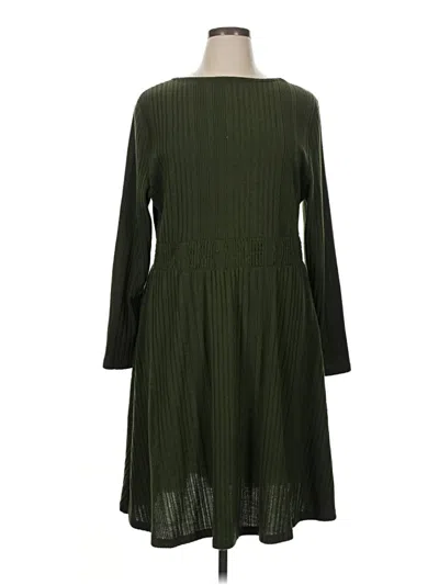 Pre-owned Shein Casual Dress In Green