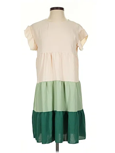 Pre-owned Shein Casual Dress In Green