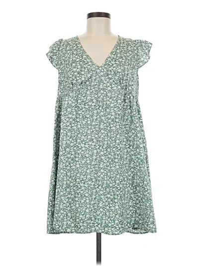 Pre-owned Shein Casual Dress In Green