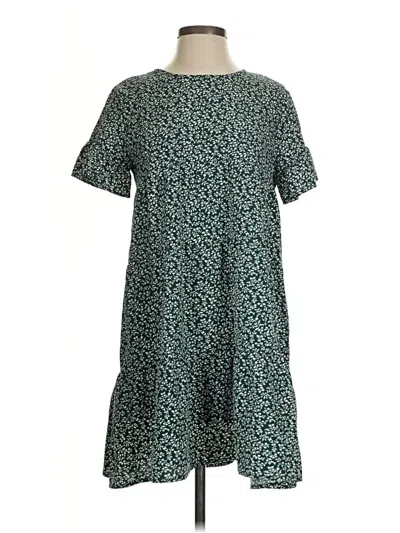 Pre-owned Shein Casual Dress In Green