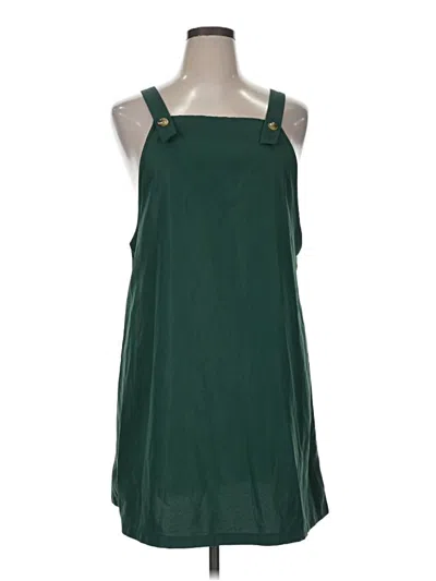 Pre-owned Shein Casual Dress In Green