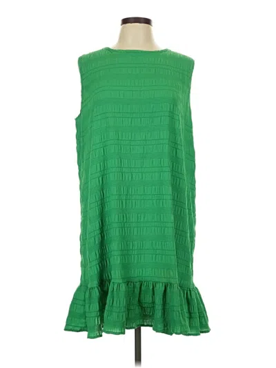 Pre-owned Shein Casual Dress In Green