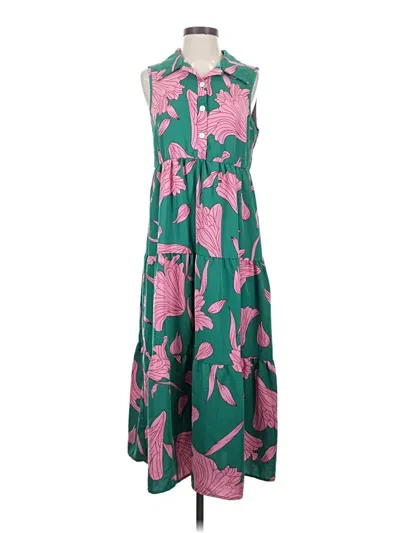 Pre-owned Shein Casual Dress In Green