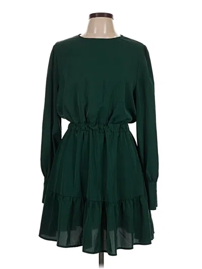 Pre-owned Shein Casual Dress In Green