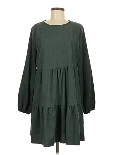 Pre-owned Shein Casual Dress In Green