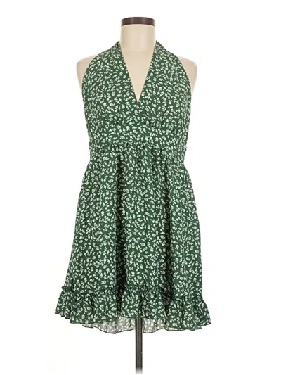 Pre-owned Shein Casual Dress In Green