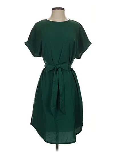 Pre-owned Shein Casual Dress In Green