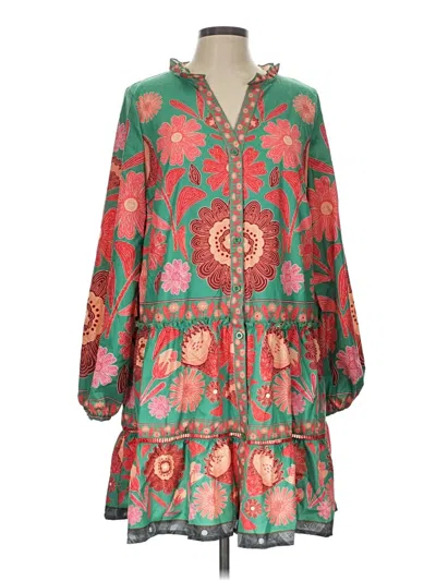 Pre-owned Shein Casual Dress In Green
