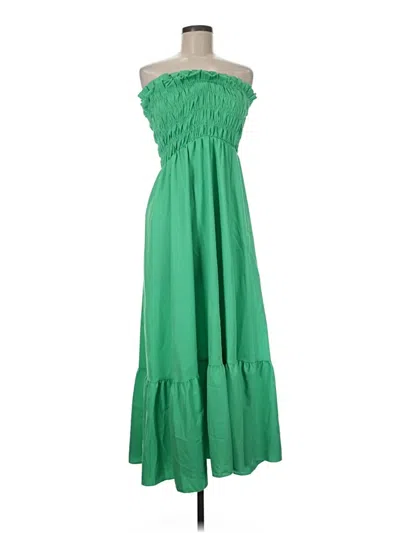 Pre-owned Shein Casual Dress In Green