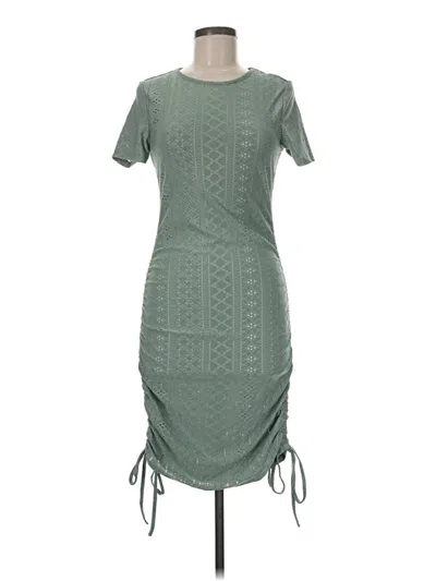 Pre-owned Shein Casual Dress In Green