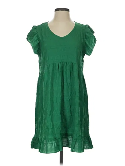 Pre-owned Shein Casual Dress In Green