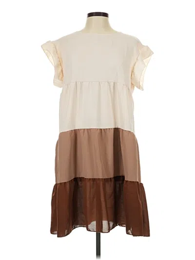 Pre-owned Shein Casual Dress In Ivory