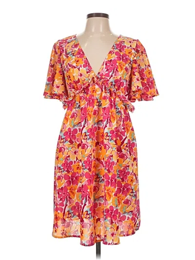Pre-owned Shein Casual Dress In Orange
