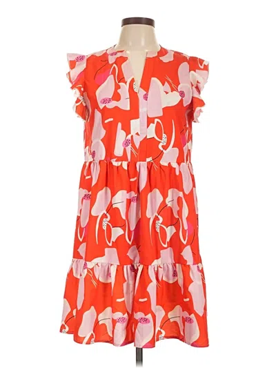 Pre-owned Shein Casual Dress In Orange