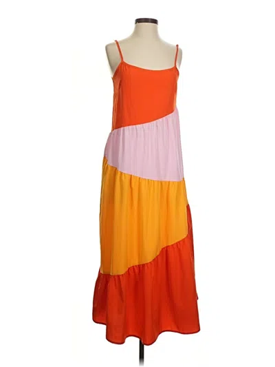 Pre-owned Shein Casual Dress In Orange