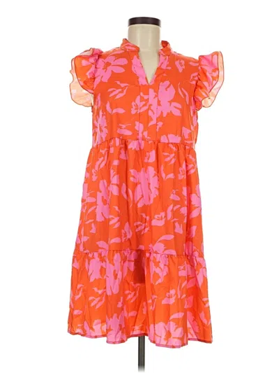 Pre-owned Shein Casual Dress In Orange