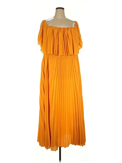 Pre-owned Shein Casual Dress In Orange