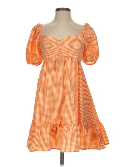 Pre-owned Shein Casual Dress In Orange