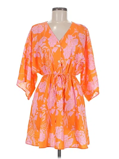 Pre-owned Shein Casual Dress In Orange