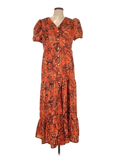 Pre-owned Shein Casual Dress In Orange