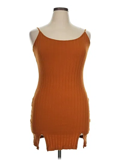 Pre-owned Shein Casual Dress In Orange