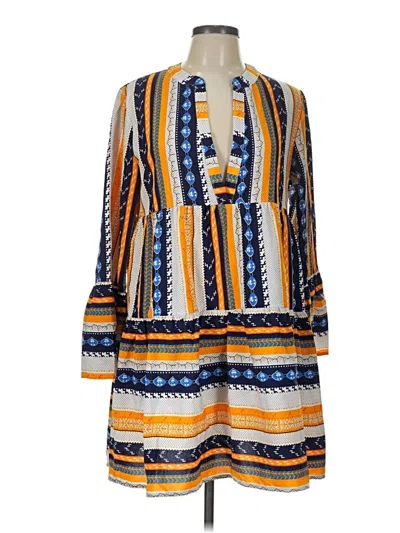 Pre-owned Shein Casual Dress In Orange