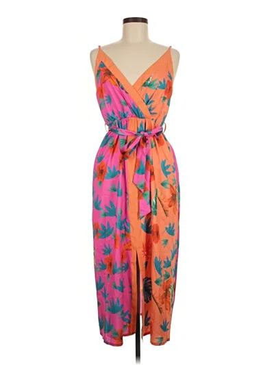 Pre-owned Shein Casual Dress In Orange