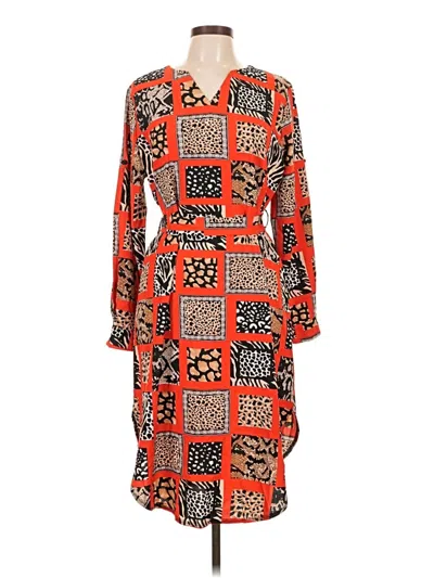 Pre-owned Shein Casual Dress In Orange
