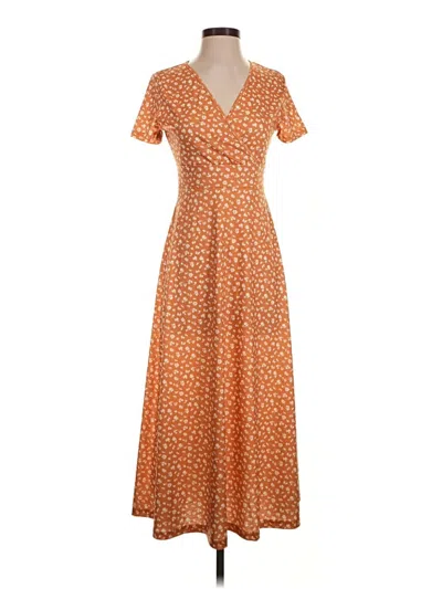 Pre-owned Shein Casual Dress In Orange