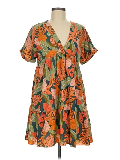 Pre-owned Shein Casual Dress In Orange