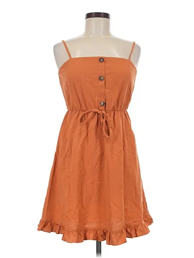 Pre-owned Shein Casual Dress In Orange