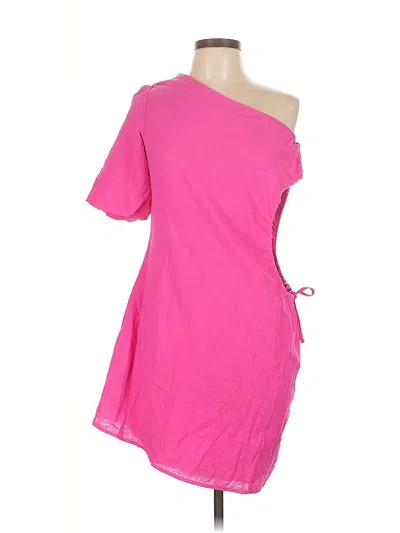 Pre-owned Shein Casual Dress In Pink