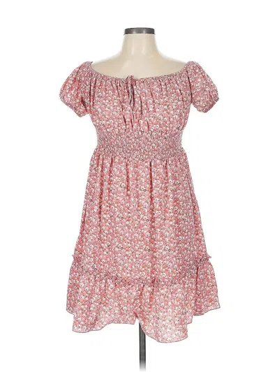 Pre-owned Shein Casual Dress In Pink