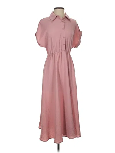 Pre-owned Shein Casual Dress In Pink
