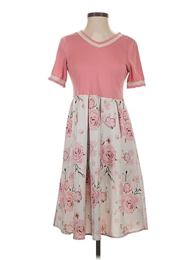 Pre-owned Shein Casual Dress In Pink