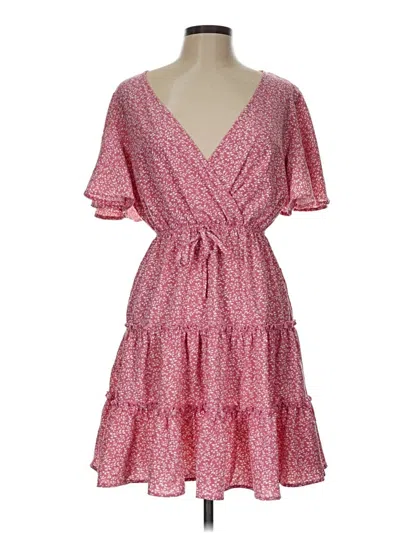 Pre-owned Shein Casual Dress In Pink