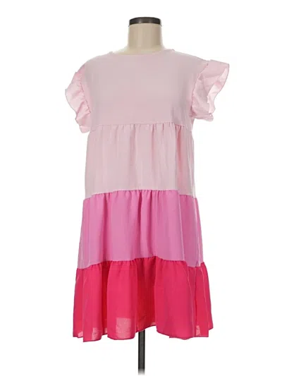 Pre-owned Shein Casual Dress In Pink