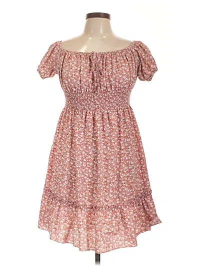 Pre-owned Shein Casual Dress In Pink
