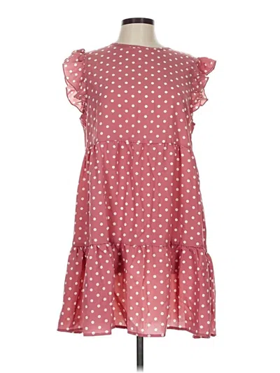 Pre-owned Shein Casual Dress In Pink