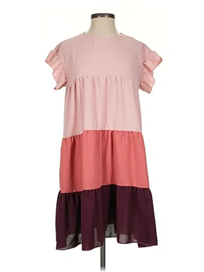 Pre-owned Shein Casual Dress In Pink