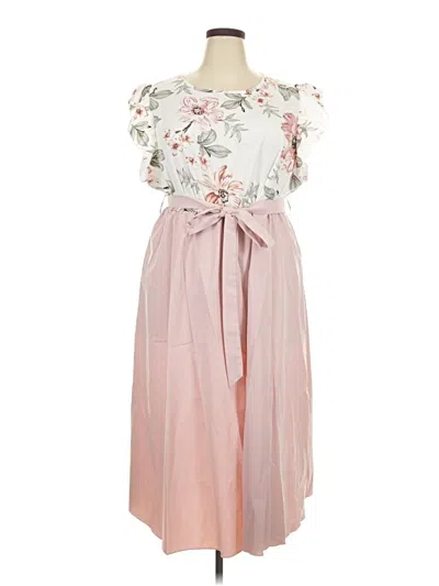 Pre-owned Shein Casual Dress In Pink