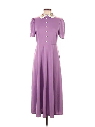 Pre-owned Shein Casual Dress In Purple