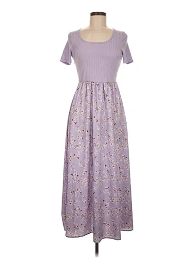 Pre-owned Shein Casual Dress In Purple