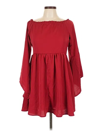Pre-owned Shein Casual Dress In Red