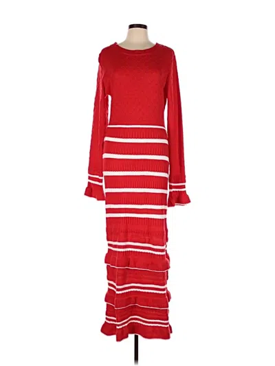Pre-owned Shein Casual Dress In Red
