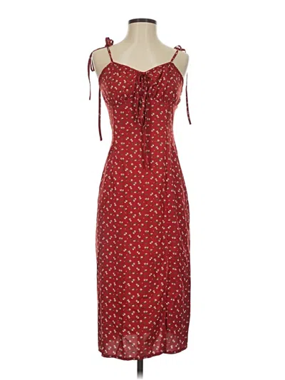 Pre-owned Shein Casual Dress In Red