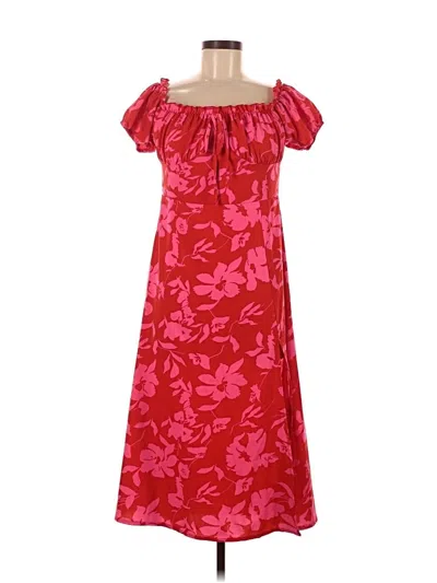 Pre-owned Shein Casual Dress In Red