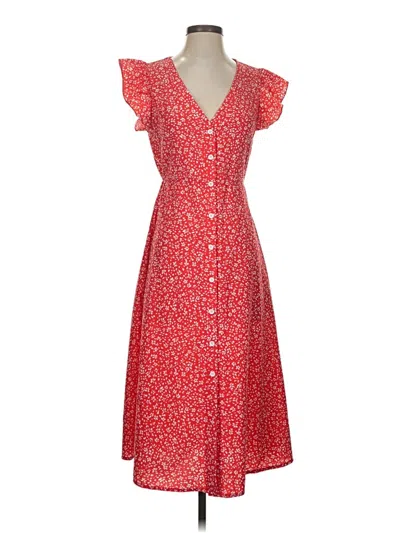Pre-owned Shein Casual Dress In Red